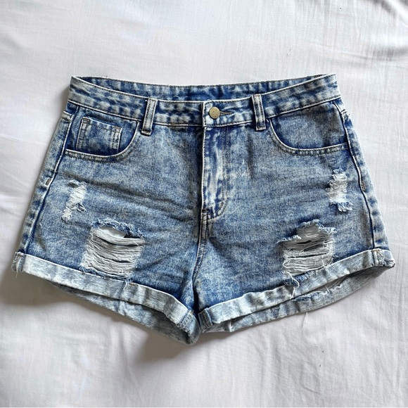 SHEIN Pants - Faded Distressed Denim Jeans